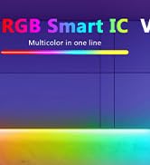 DAYBETTER RGB-Plus COB LED Strip Lights, Smart LED Lights with Built-in IC Chips, App-Control, Mu...