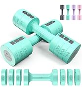 Adjustable Dumbbells Hand Weights Set: Sportneer 1 Pair 4 6 8 10lb (2-5lb Each) Free Weights Fast...