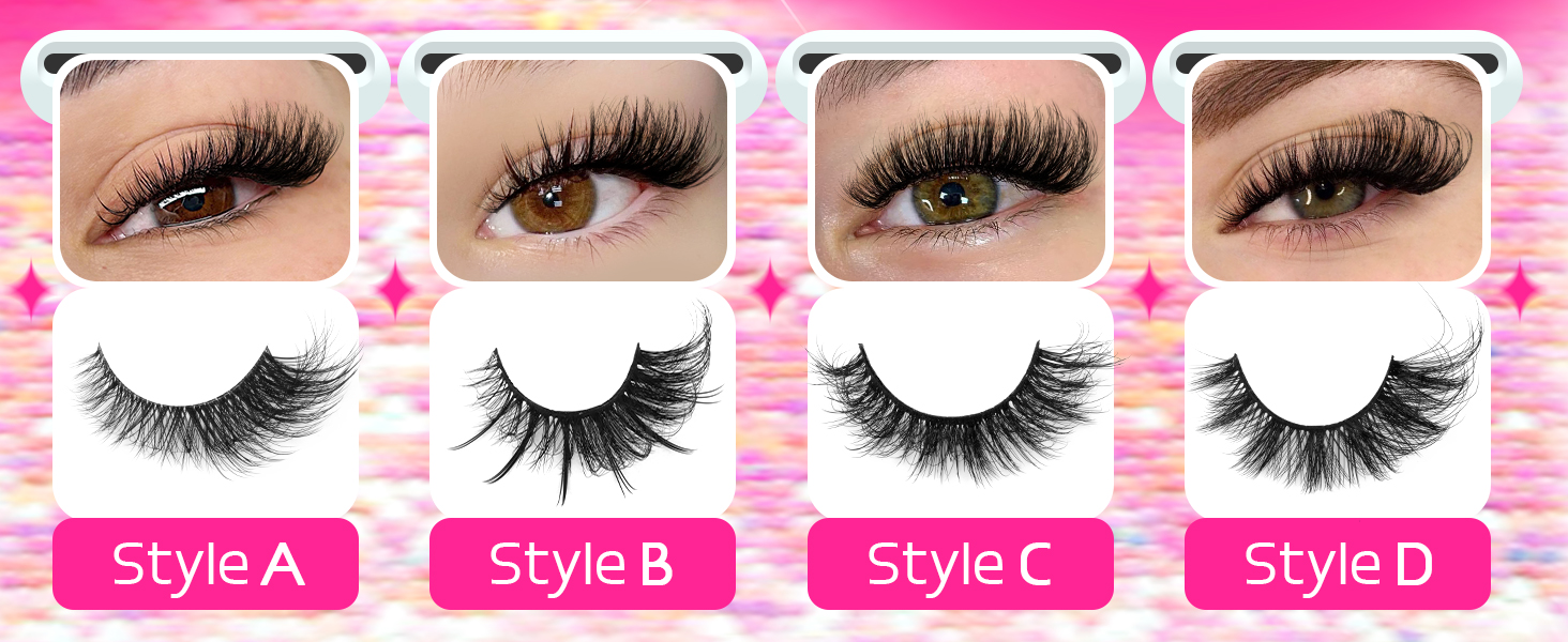 natural false lashes faux mink lashes natural look 18mm lashes natural fox eye lashes
