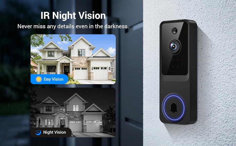 IR Night Vision wifi doorbell