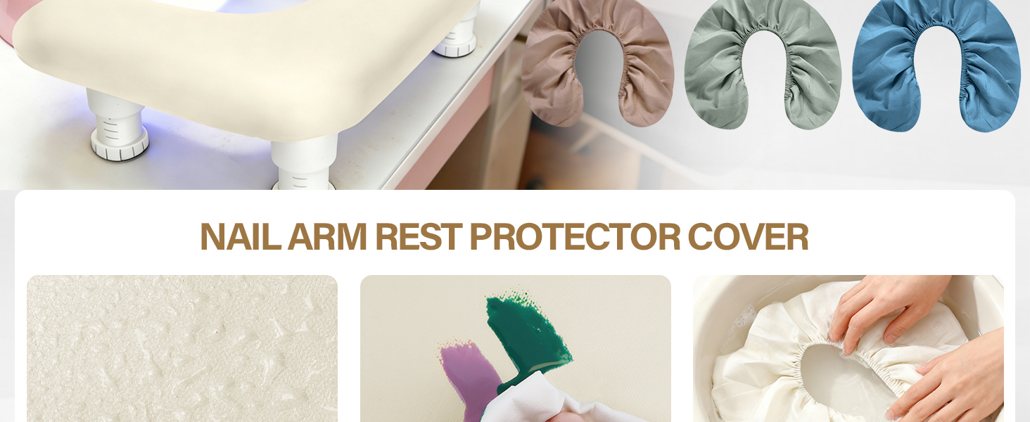 nail arm rest white 2