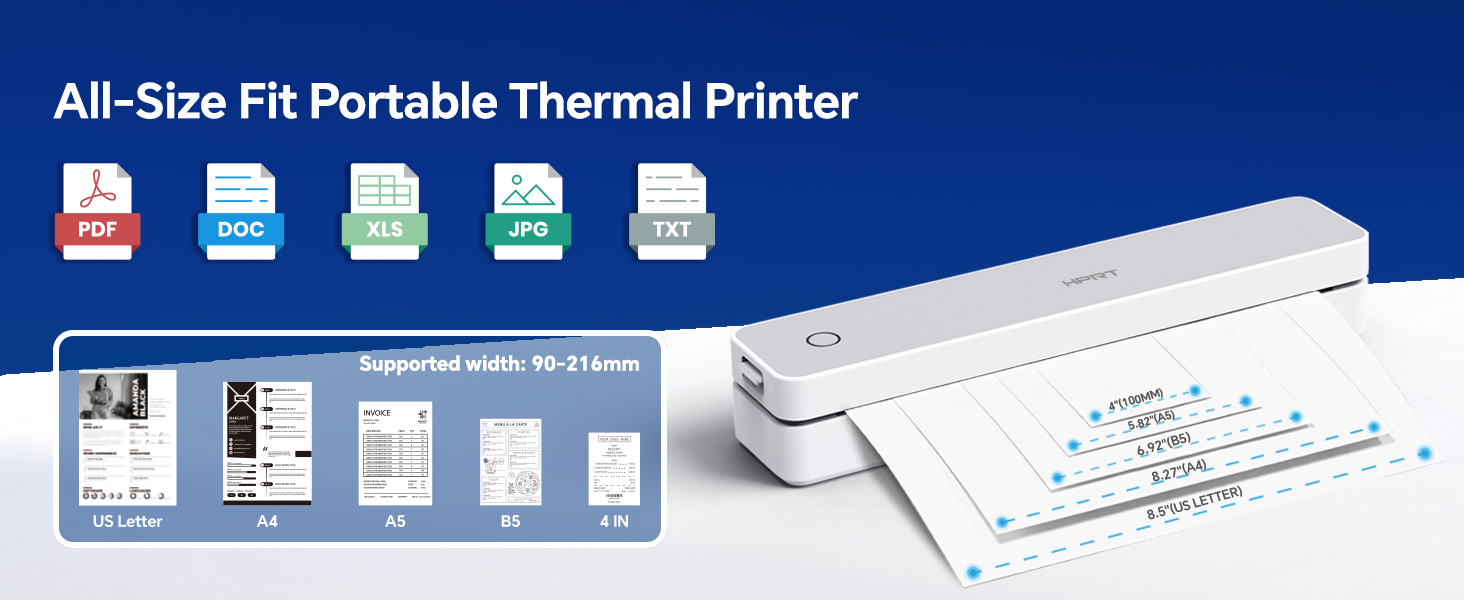 Portable Printer Wireless for Travel