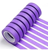 UMETDO 8PCS Colored Masking Tape - Purple Painters Tape, Tape for Kids Art Supplies, Great for Cr...