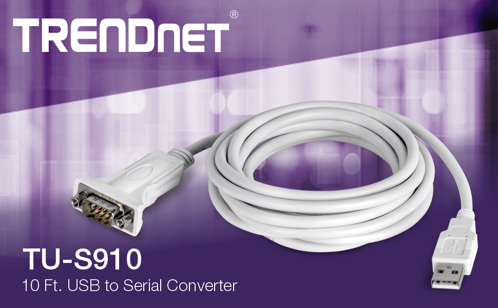 10 Ft. USB to Serial Converter
