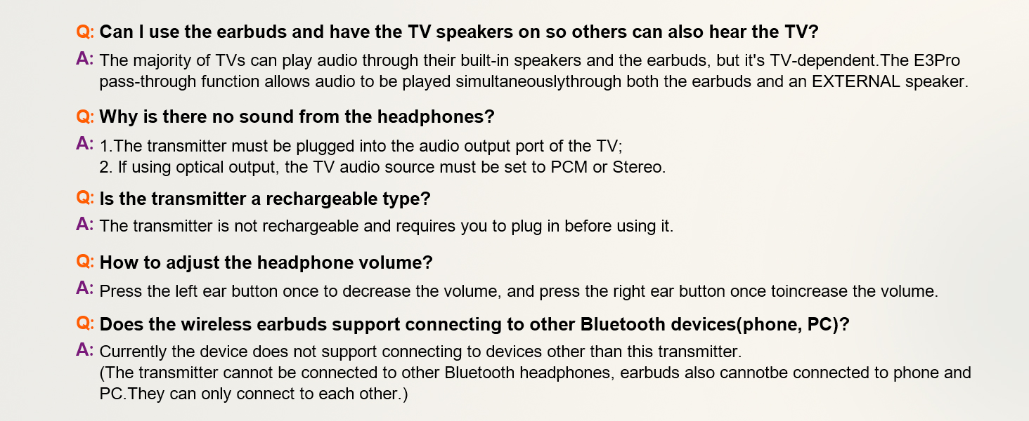 Soundodo Wireless Earbuds for Tv Listening