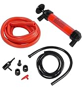 LOZAGU Multi-Use Siphon Pump for Gasoline, Fluid Transfer Pump, Gas Siphon Hand Pump