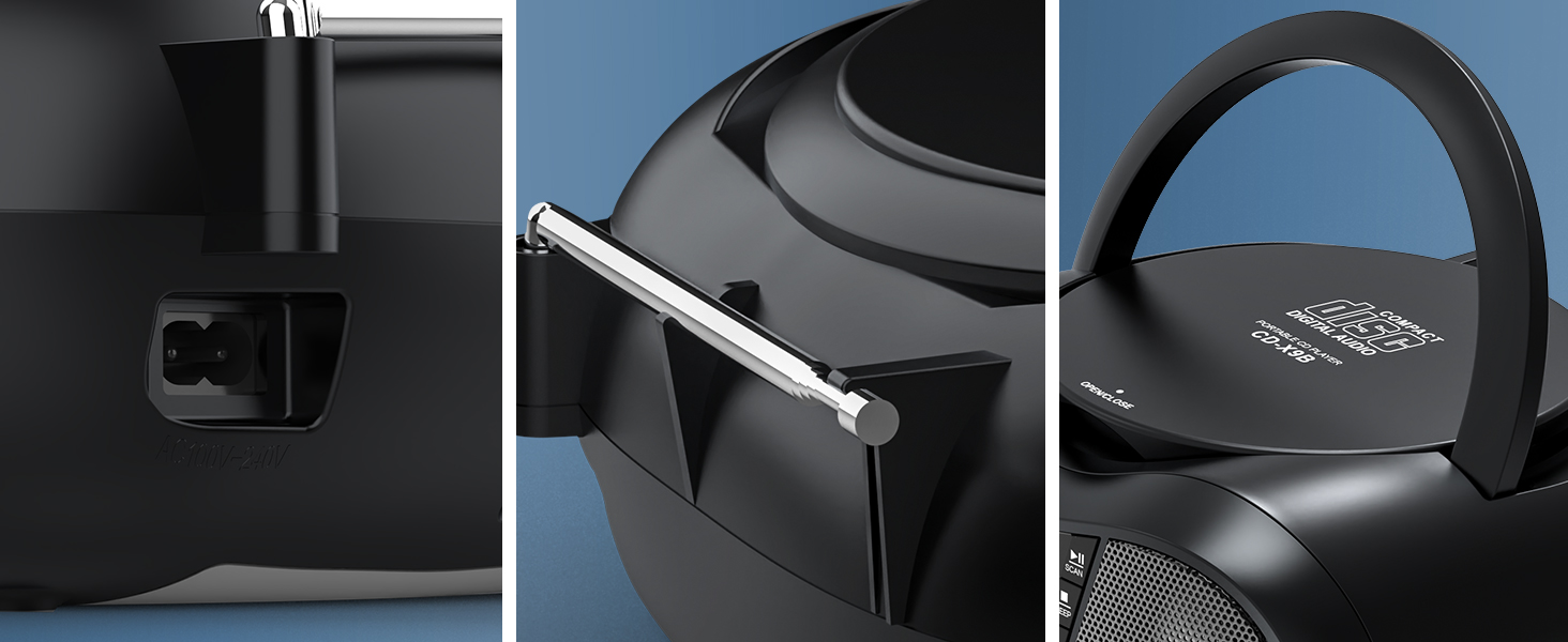 portable radio cd player combo