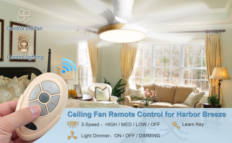 harbor breeze ceiling fan remote