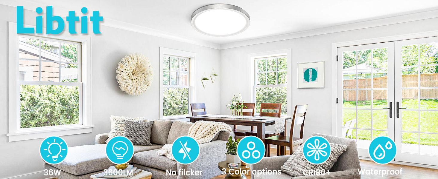 Nickel Brushed Ceiling Light