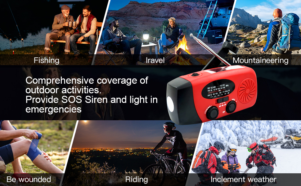 Prtable Emergency Radio with Hand Strap