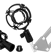 YTDSUP Microphone Shock Mount 1 PACK, Mic Holder Clip for 43-48mm/1.69~1.9in Diameter Condenser M...