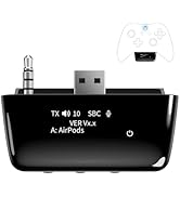 YOCOWOCO Bluetooth 5.2 Wireless Audio Adapter for Xbox One, Xbox Series X|S and Elite 2 Controlle...