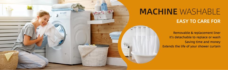 hookless shower curtain liner