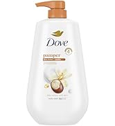 Dove Body Wash with Pump Pamper Shea Butter &amp; Vanilla for 24hr Lotion-Soft Skin Moisturizing Skin...