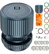 M12 Auto Stop Electric Mason Jar Vacuum Sealer - 2026 Upgrade Smart Jar Vacuum Sealer for Mason J...