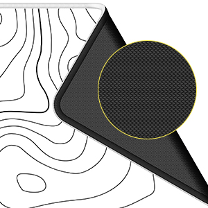 mouse pad mat desk mousepad large gaming xxl xl big extended black white topographic pc computer 