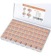 RVBOATPAT 59 PCS Wire Connectors Kit, Lever Wire Connectors Push-in Electrical Connectors Quick C...