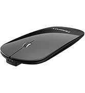 Bluetooth Mouse FENIFOX Slim Mini Whisper-Quiet Flat Portable Wireless Mice Rechargeable Compatib...