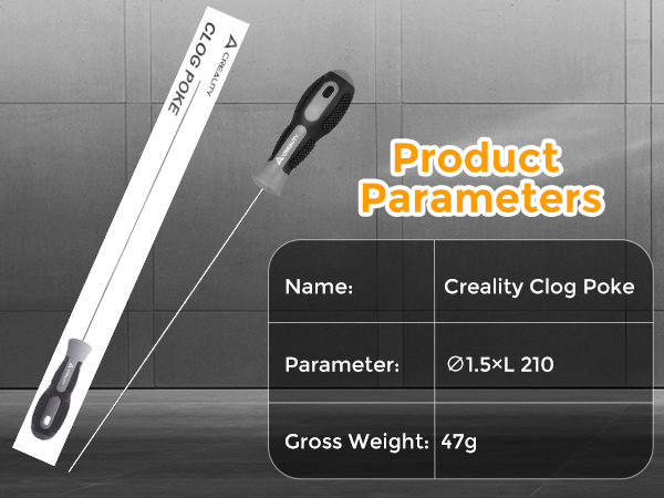 Creality Clog Poke 3D Printer Nozzle Cleaning Kit for 1.75mm Filament Nozzles