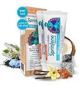 Sprinjene Kids Vanilla Toothpaste Fluoride Free for Cavity Protection &amp; Fresh Breath - Patented N...
