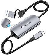 Guermok USB C Video Capture Card, 1080P@60FPS PD100W Fast Charge Type C to USB-A/C USB3.0 Capture...