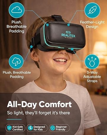 VR headset virtual reality for beginners all day comfort