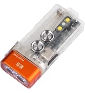 RovyVon E5 700 High Lumens EDC Flashlight Rechargeable USB C Dual Power | 6500K Mainlight, 4000K ...