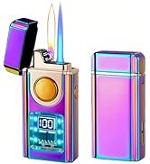 NINSI Smart Voice-Activated Lighter - 3 Flames (Blue Torch, Soft Flame & Dual Arc) - Windproof Re...