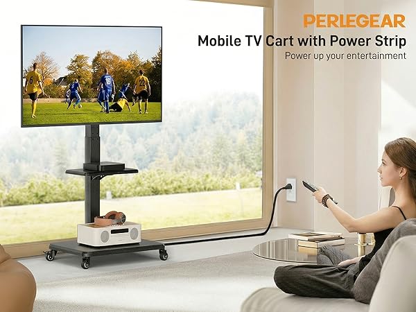 rolling tv stand