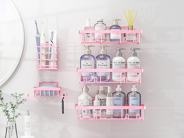 shower caddy pink