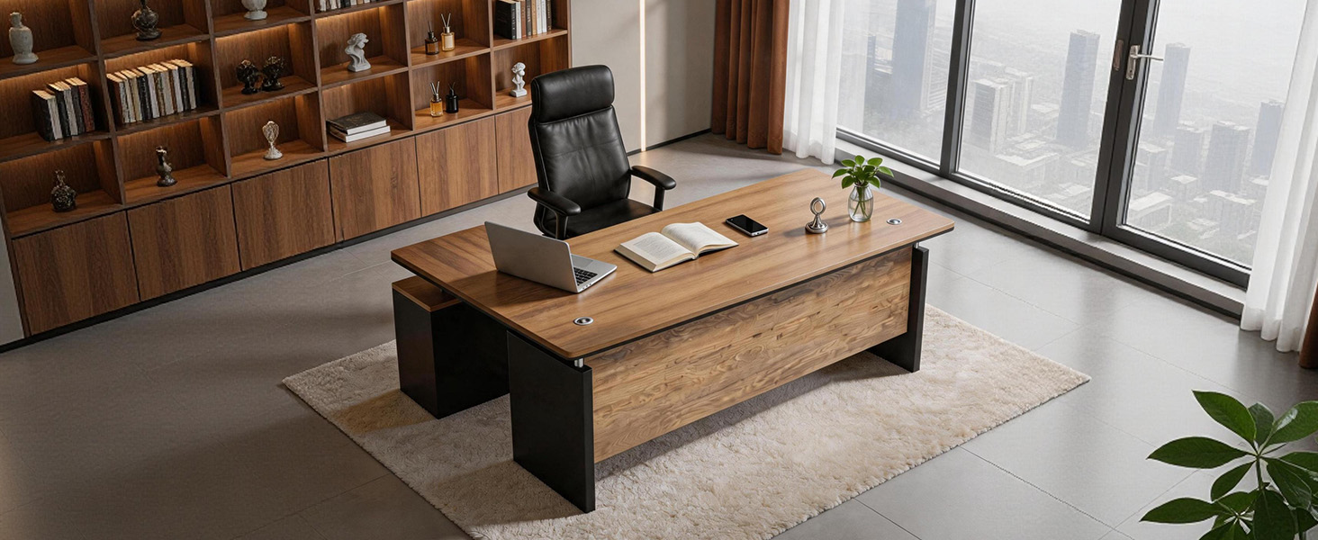 L-Shaped Executive Desk for office