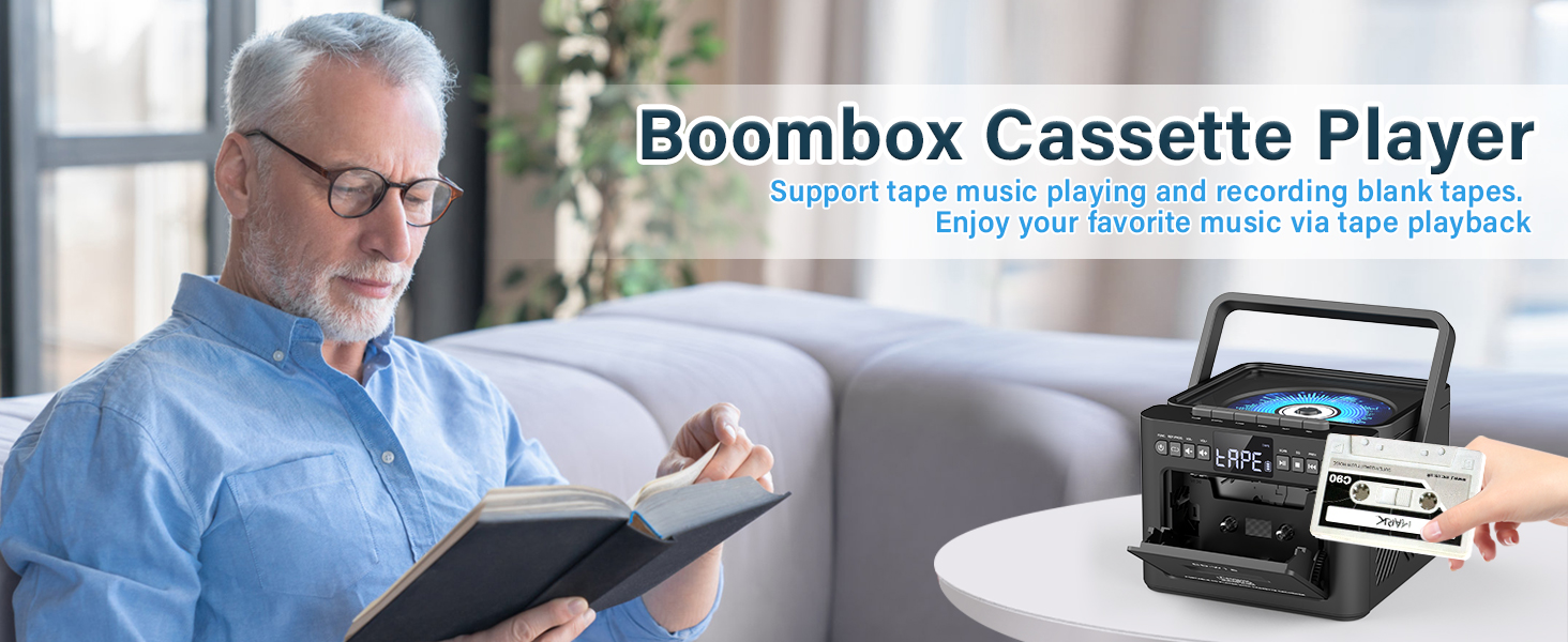 Boombox Cassette Player