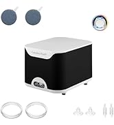 Carefree Fish 5/10W Aquarium 2 Air Outlets Quiet Air Pump Fish Tank Adjustable Oxygen Pump Powerf...