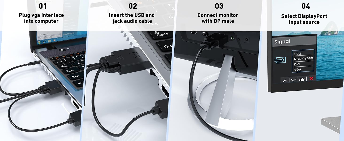 displayport vga adapter