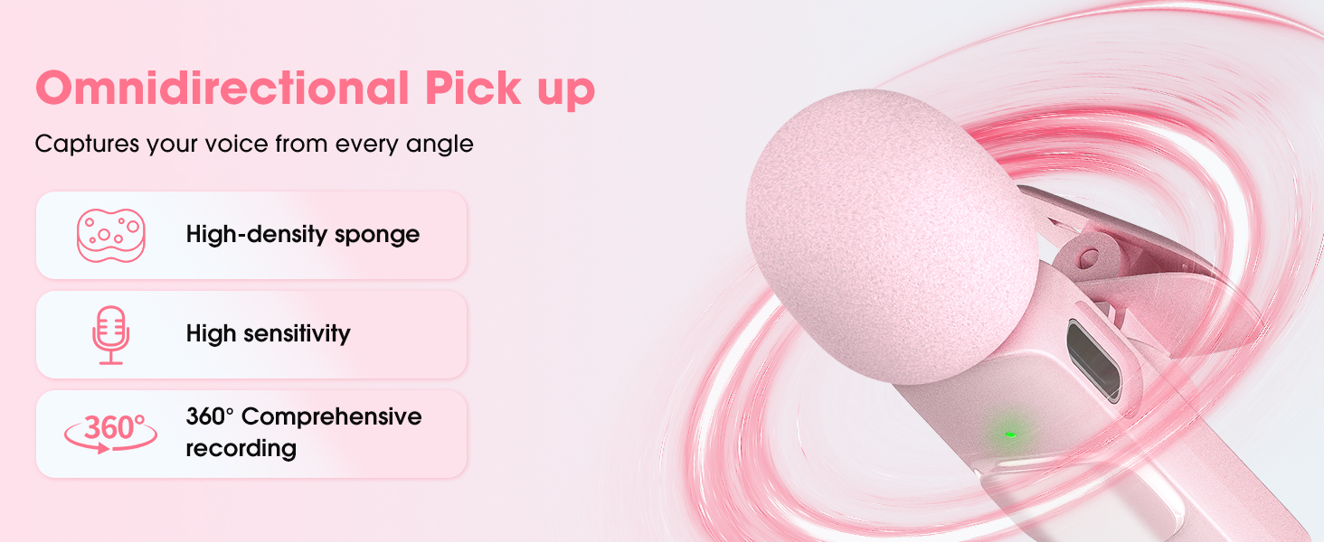 microphone for iphone pink