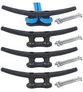 Dock Cleat, Boat Cleat Open Base Iron 8 Inch 10 Inch 12 Inch14 Inch, Boat Dock Cleats with Hardwa...