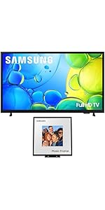 Samsung QN50Q7FAAFXZA 50 Inch QLED Q7F 4K Vision AI Smart TV with a HW-LS60D 2.0 Channel Photo Frame...