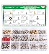 516 PCS Computer Screws Assortment Kit, 6-32 Male to M3 Female Carbon Steel Nickel Plated Motherb...