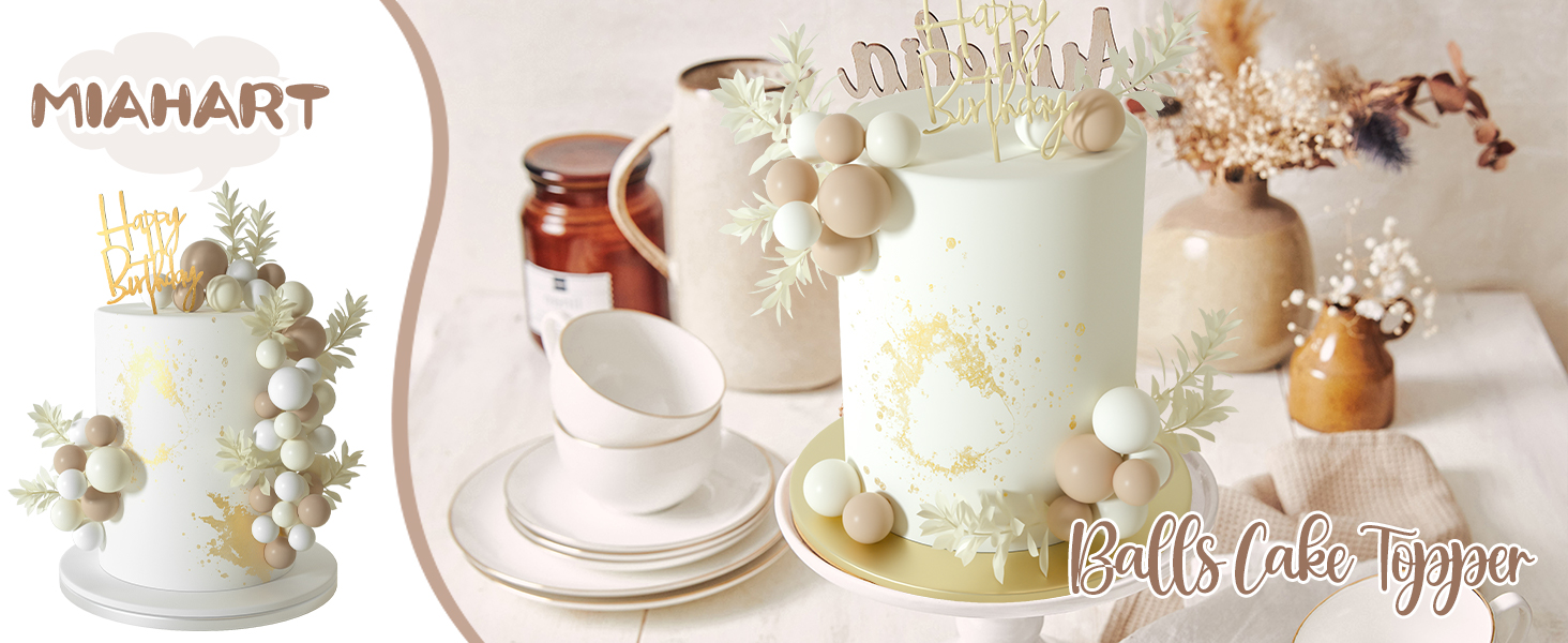 ball cake topper