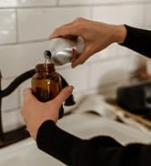 ME MOTHER EARTH Amber Glass Foaming Soap Dispenser, Refillable Foaming Pump Bottle for Bathroom &amp;...