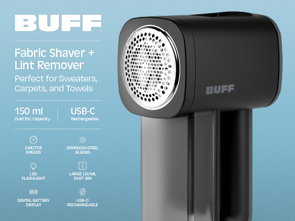 BUFF Fabric Shaver + Lint Remover