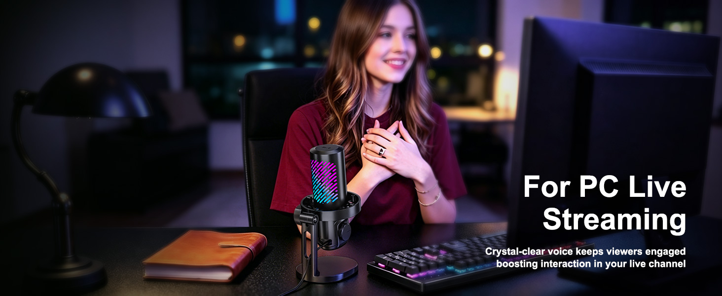 microphone for pc gaming mic gaming microphone podcast microphone