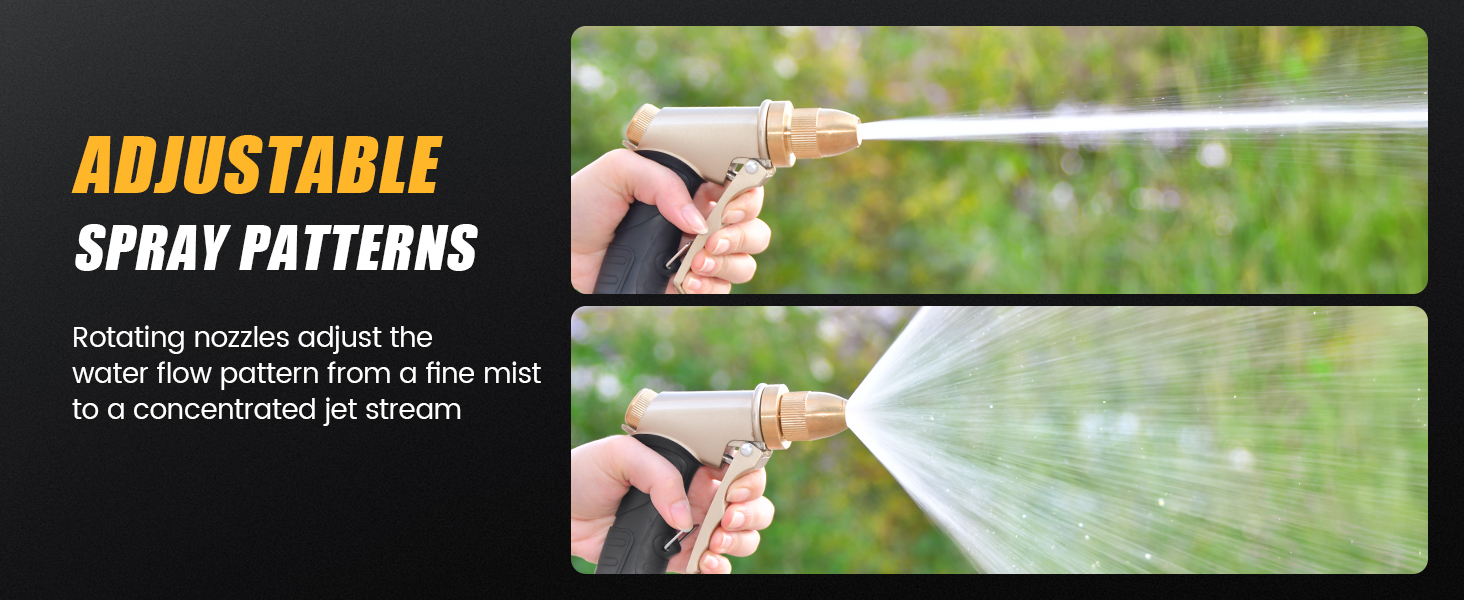 adjustment spray pattern