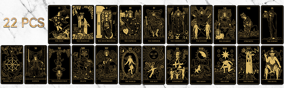 22PCS Main Arcana Card