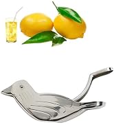 1pc Silver Manual Lemon Juicer,Exquisite Bird Stainless Steel Manual Lemon Juicer and Lime Squeez...