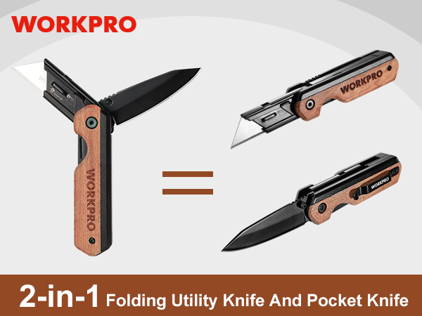 utility knife box cutter opener folding razor blade belt pocket heavy duty camping quick change