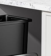 Insputer 8 Gal Pull Out Trash Can Under Cabinet, Heavy Duty Under Sink Garbage Can Kit with Soft-...