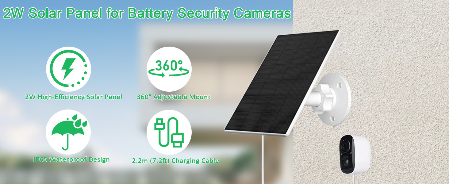 Solar Panel for Security Camera
