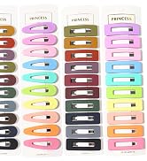 Matte Small Barrettes for Women Girls, B.PHNE 2.1 Inch Snap Hair Clip for Thick or Thin Hair, Cut...