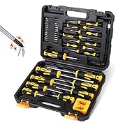 HORUSDY 43-piece Screwdriver Set, Include Phillips, Slotted, Pozidriv, Hex, Torx, and Magnetizer ...
